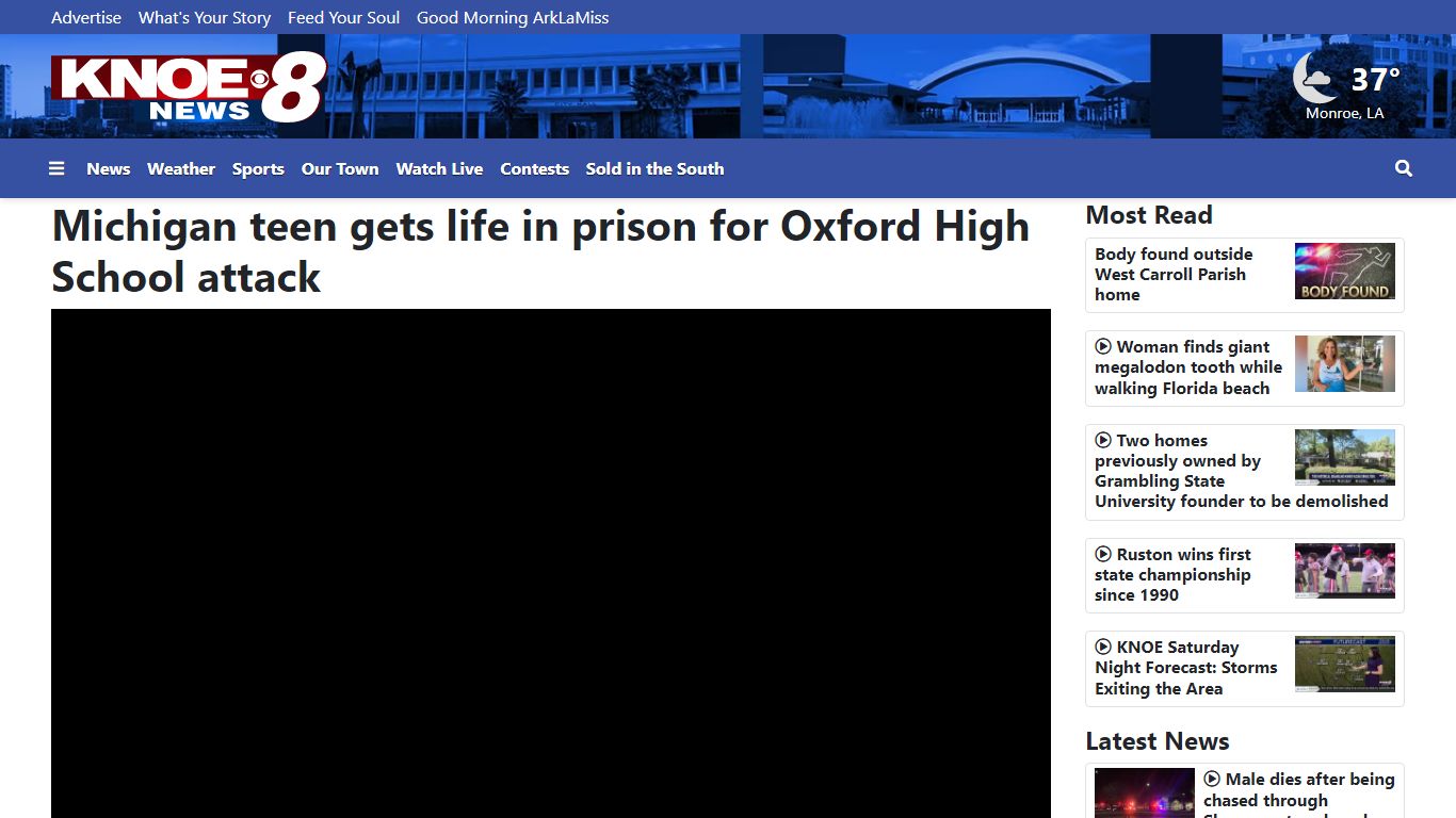 Michigan teen gets life in prison for Oxford High School attack