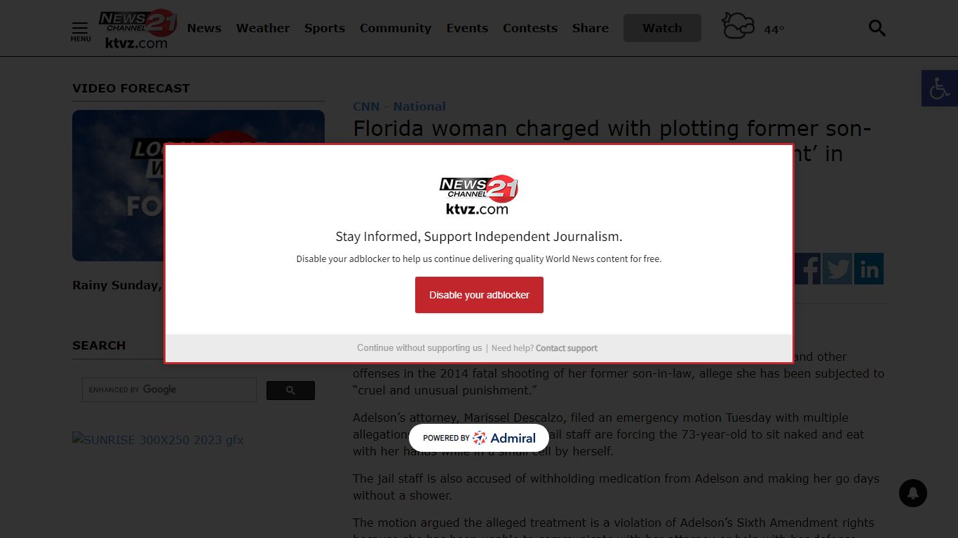 Florida woman charged with plotting former son-in-law’s death ... - KTVZ